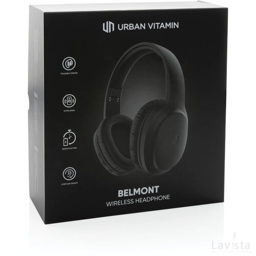 Urban Vitamin Belmont draadloze hoofdtelefoon zwart