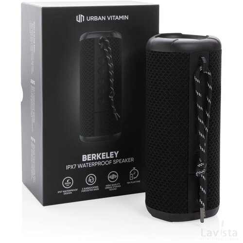 Urban Vitamin Berkeley IPX7 draadloze 10W luidspreker zwart