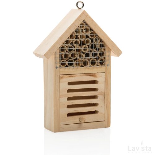 Klein insectenhotel bruin