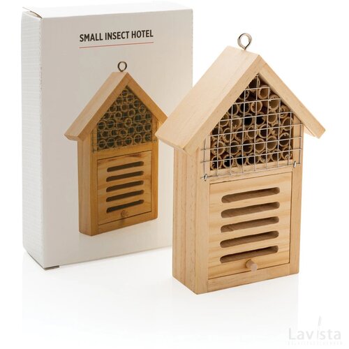 Klein insectenhotel bruin