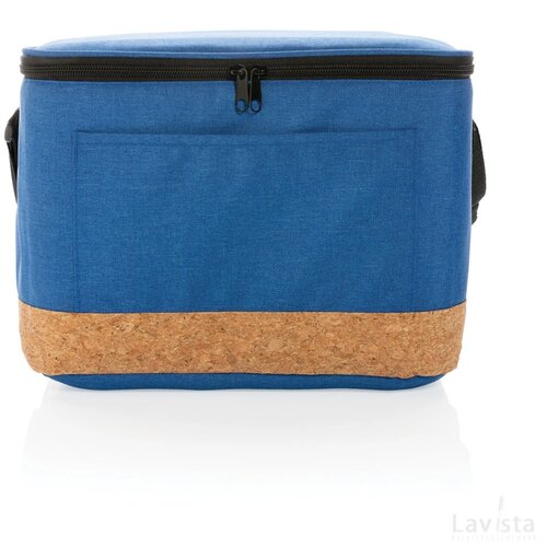 Impact AWARE™ XL RPET two tone koeltas met kurken detail blauw