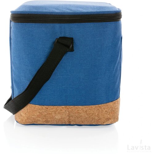 Impact AWARE™ XL RPET two tone koeltas met kurken detail blauw