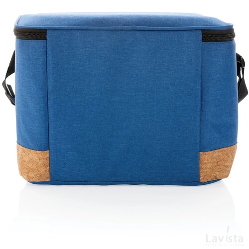 Impact AWARE™ XL RPET two tone koeltas met kurken detail blauw