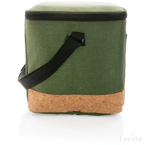 Impact AWARE™ XL RPET two tone koeltas met kurken detail groen
