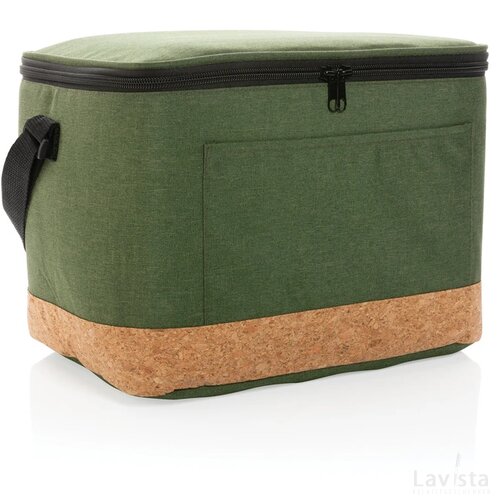 Impact AWARE™ XL RPET two tone koeltas met kurken detail groen