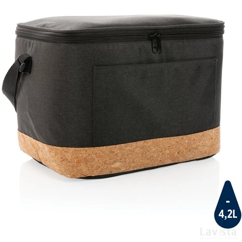 Impact AWARE™ XL RPET two tone koeltas met kurken detail zwart