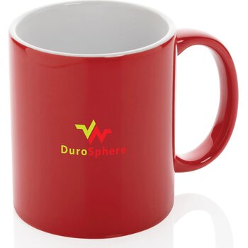 Keramische classic mok 350 ml rood