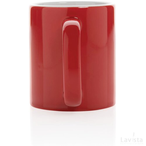 Keramische classic mok 350 ml rood