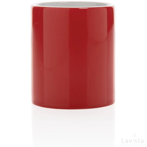 Keramische classic mok 350 ml rood
