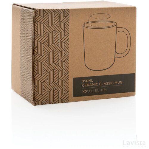 Keramische classic mok 350 ml grijs