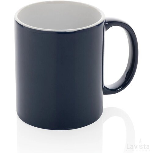 Keramische classic mok 350 ml donkerblauw