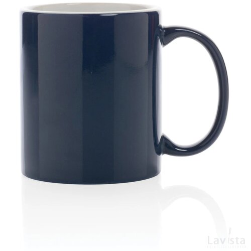 Keramische classic mok 350 ml donkerblauw