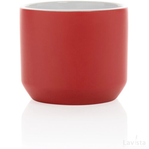 Keramische moderne mok 350 ml rood