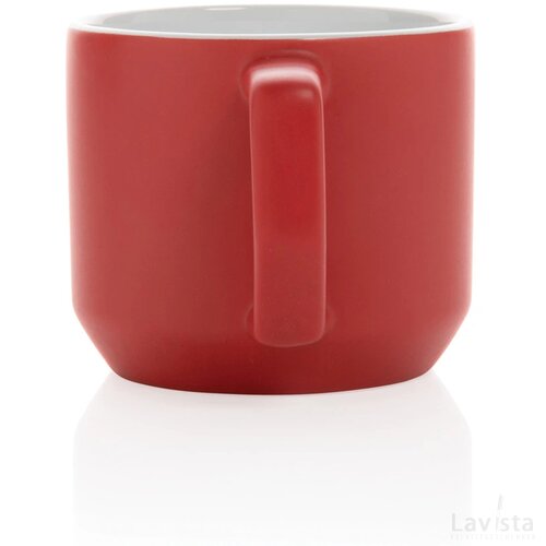 Keramische moderne mok 350 ml rood