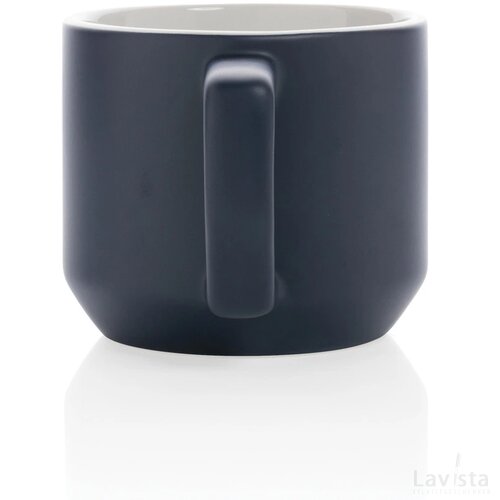 Keramische moderne mok 350 ml donkerblauw