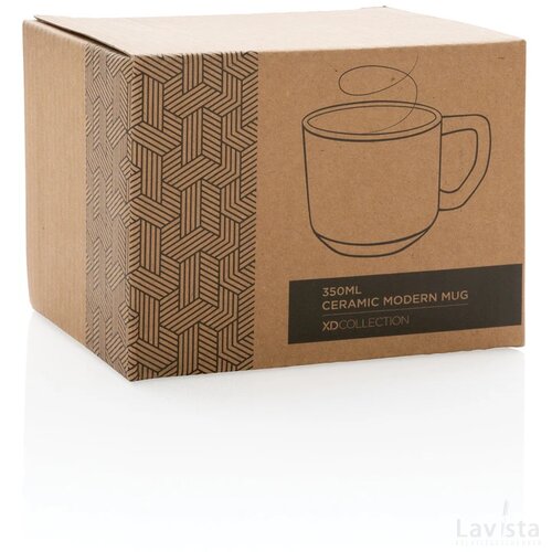 Keramische moderne mok 350 ml donkerblauw