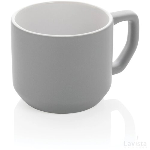 Keramische moderne mok 350 ml grijs