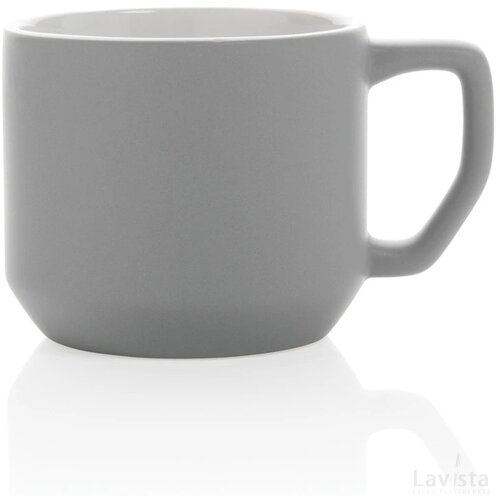 Keramische moderne mok 350 ml grijs
