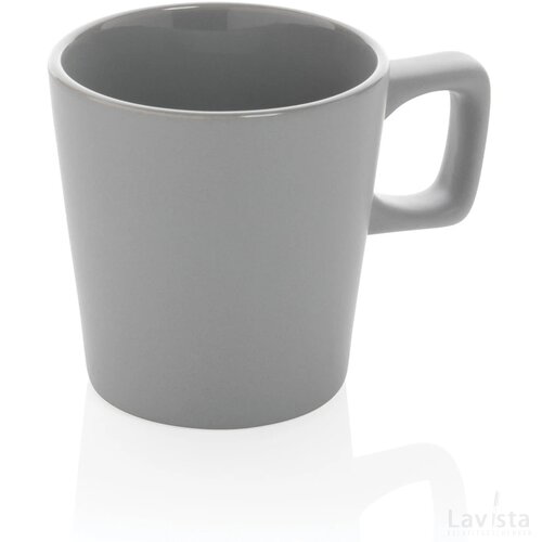 Keramische moderne koffiemok 300 ml grijs