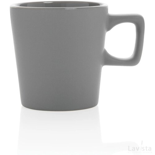Keramische moderne koffiemok 300 ml grijs