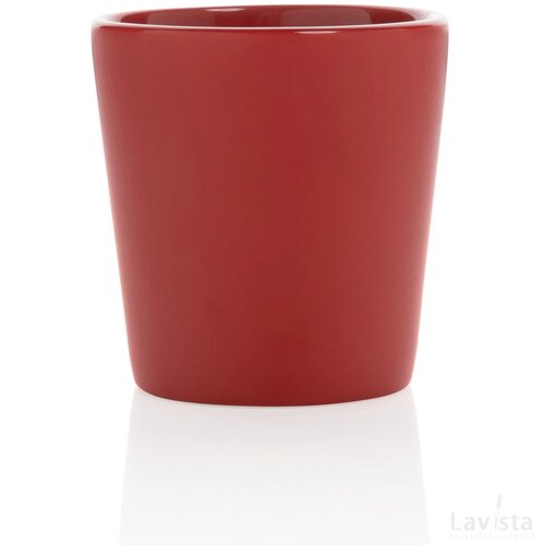 Keramische moderne koffiemok 300 ml rood