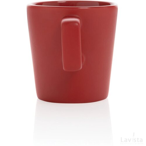 Keramische moderne koffiemok 300 ml rood