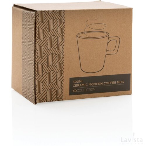 Keramische moderne koffiemok 300 ml rood