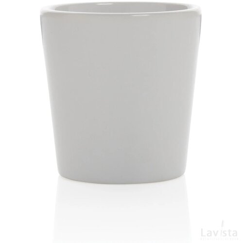Keramische moderne koffiemok 300 ml wit, wit