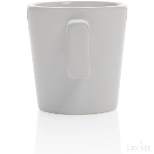Keramische moderne koffiemok 300 ml wit, wit