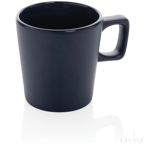 Keramische moderne koffiemok 300 ml donkerblauw