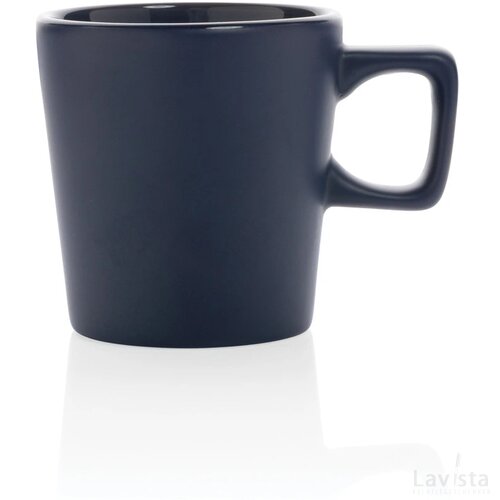 Keramische moderne koffiemok 300 ml donkerblauw
