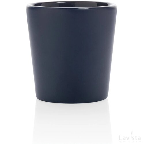 Keramische moderne koffiemok 300 ml donkerblauw