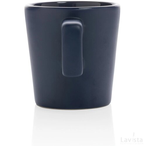 Keramische moderne koffiemok 300 ml donkerblauw
