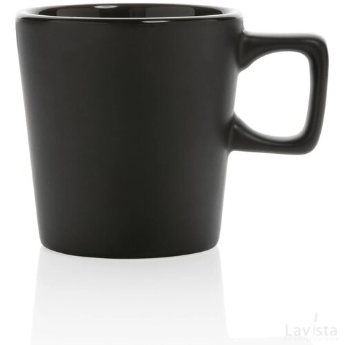 Keramische moderne koffiemok 300 ml zwart, zwart