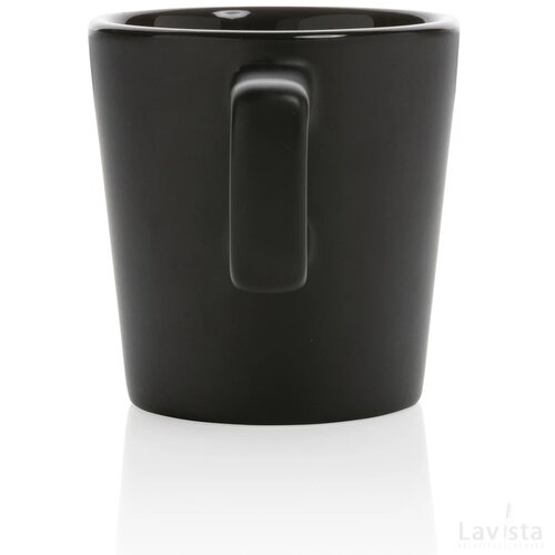 Keramische moderne koffiemok 300 ml zwart, zwart