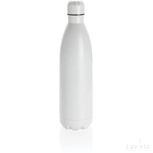 Unikleur vacuum roestvrijstalen fles 1L wit