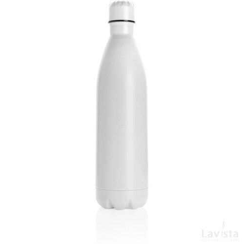 Unikleur vacuum roestvrijstalen fles 1L wit