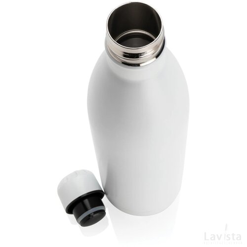 Unikleur vacuum roestvrijstalen fles 1L wit