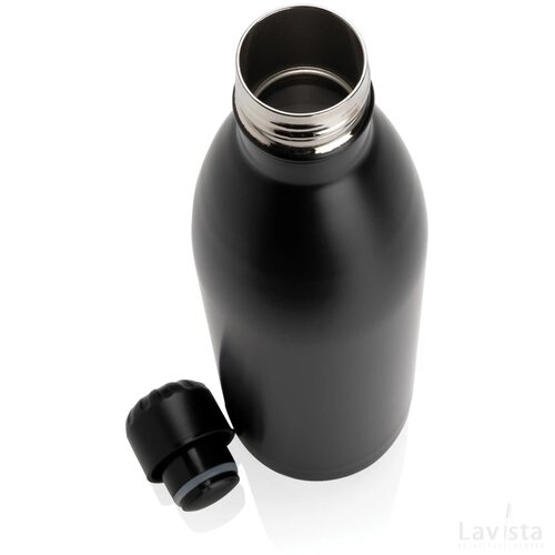 Unikleur vacuum roestvrijstalen fles 1L zwart