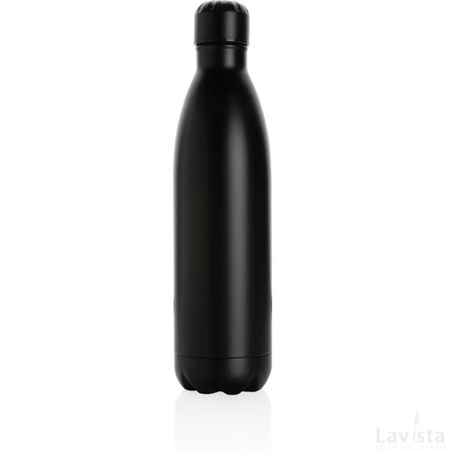 Unikleur vacuum roestvrijstalen fles 750ml zwart