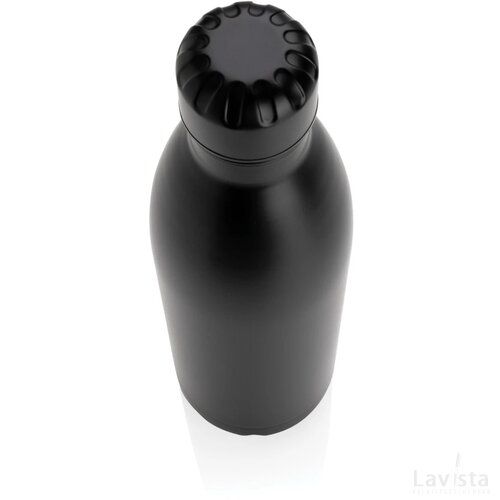 Unikleur vacuum roestvrijstalen fles 750ml zwart