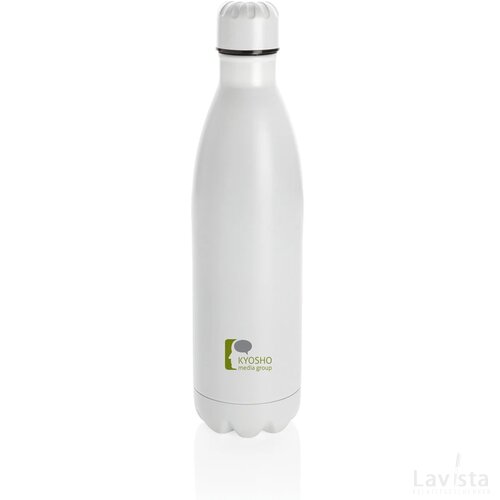 Unikleur vacuum roestvrijstalen fles 750ml wit