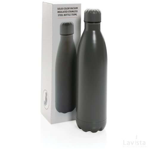Unikleur vacuum roestvrijstalen fles 750ml grijs