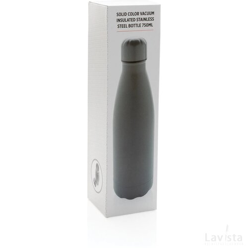 Unikleur vacuum roestvrijstalen fles 750ml grijs
