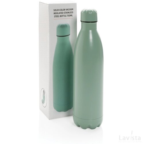 Unikleur vacuum roestvrijstalen fles 750ml groen