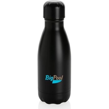 Unikleur vacuum roestvrijstalen fles 260ml zwart