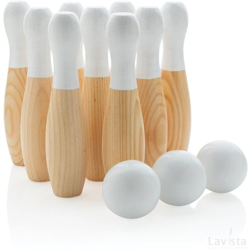 Houten skittles set bruin
