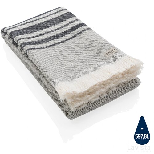 Ukiyo Yumiko AWARE™ Hamam Handdoek 100x180cm zwart