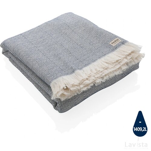 Ukiyo Hisako AWARE™ 4 Seizoenen Deken/Handdoek 100x180 donkerblauw
