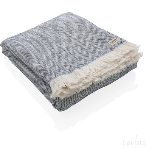 Ukiyo Hisako AWARE™ 4 Seizoenen Deken/Handdoek 100x180 donkerblauw